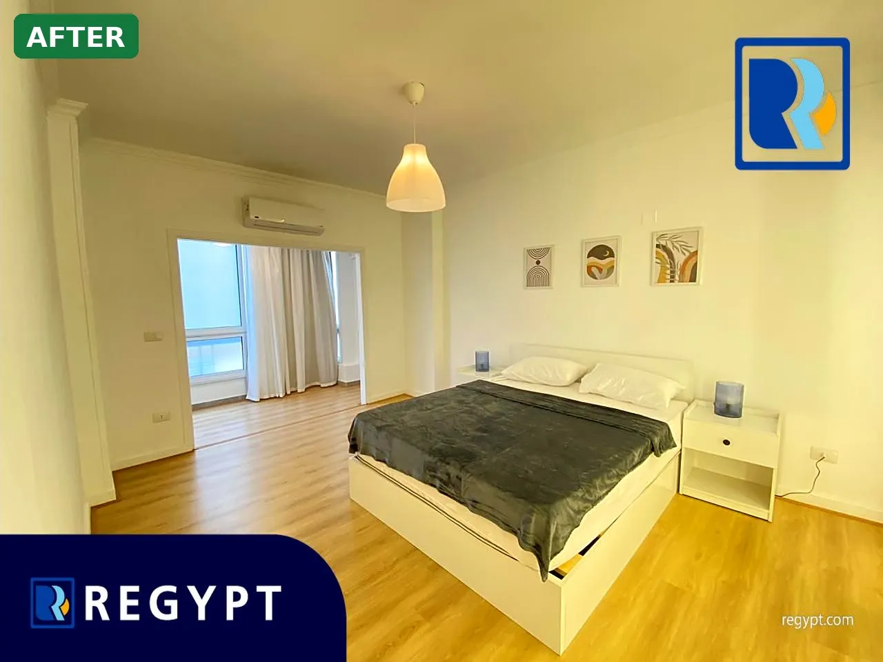 Master bedroom — after finishing & furnishing