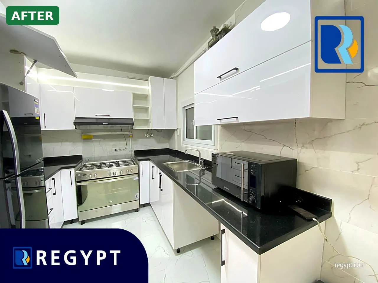 Kitchen — after finishing & furnishing