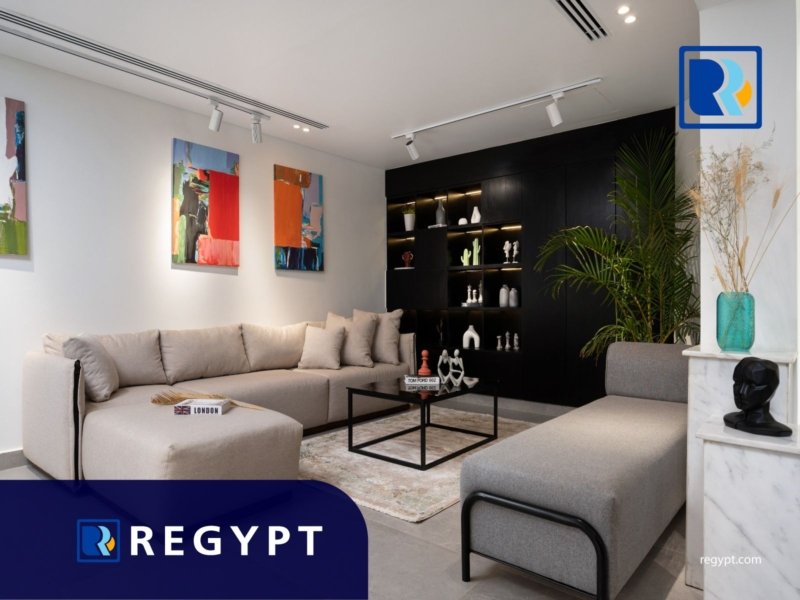 Wide reception with good finishing for rent in maadi sarayat