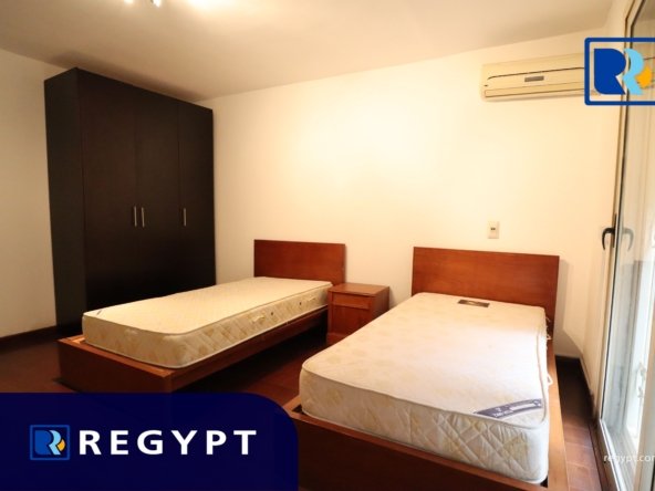 Second bedroom in a Ground Floor With Pool