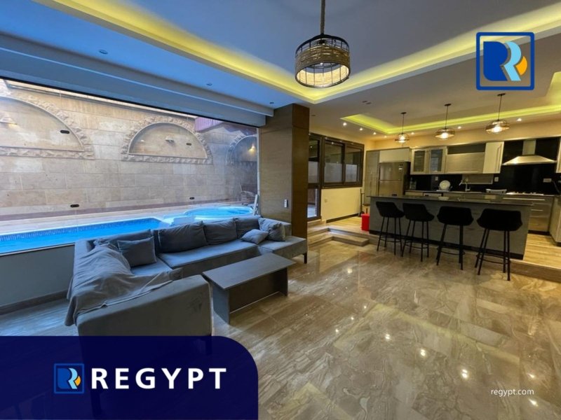 Reception in a Amazing Ground floor in sarayat el maadi