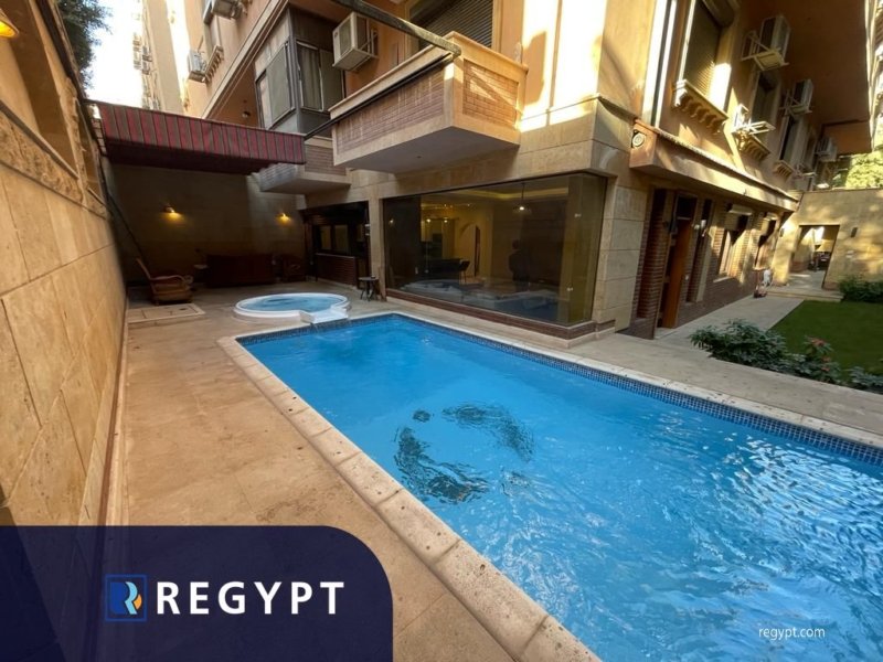 Private pool in a Amazing Ground Floor in Sarayat el Maadi