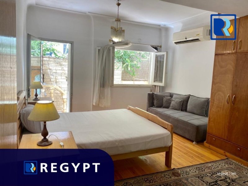 Bedroom with natural sunlight in maadi degla for rent in maadi