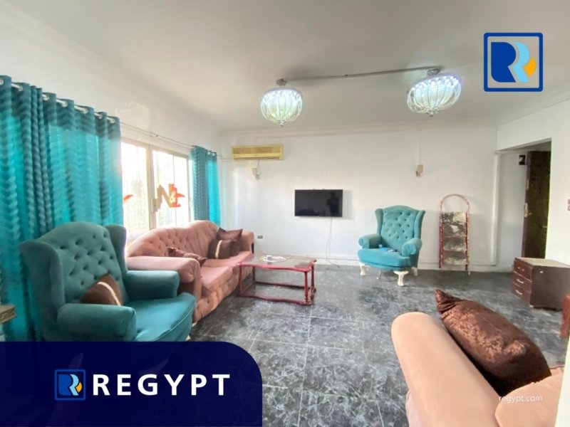 Fully furnished reception in a Cozy Ground Floor with natural sunlight in maadi