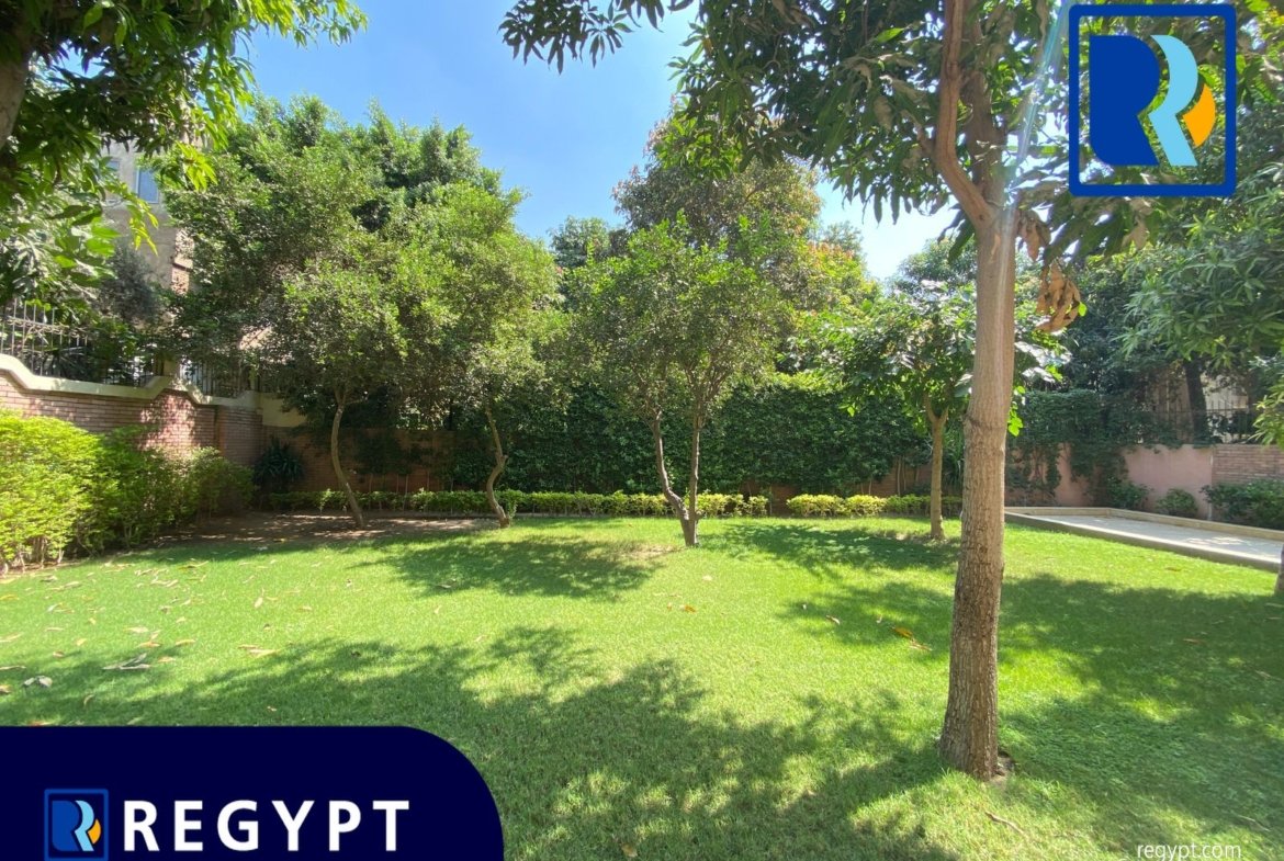 Ground Floor With Huge Garden, Sunny apartment in maadi sarayat