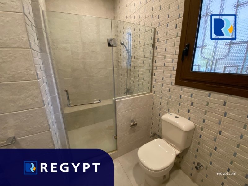 Bathroom with cabinet shower for rent in maadi sarayat