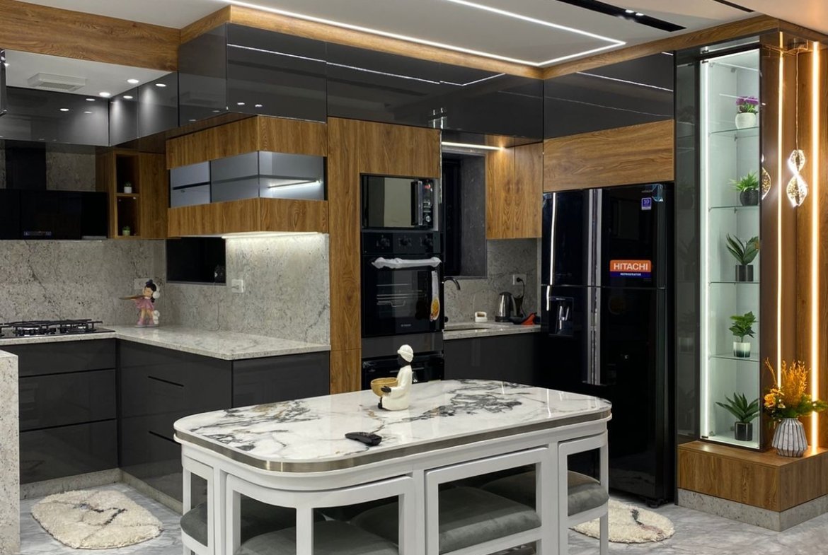 Open kitchen in a High-end Apartment For Rent