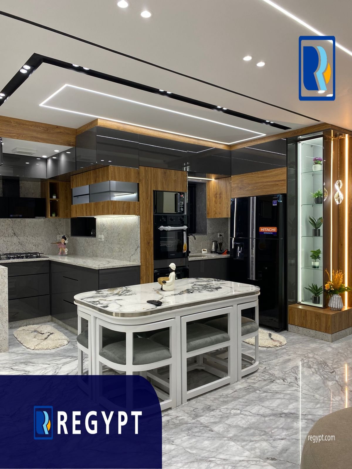 Open kitchen in a High-end Apartment For Rent