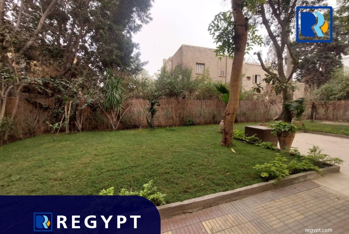 large garden with amazing groundfloor for rent in maadi sarayat