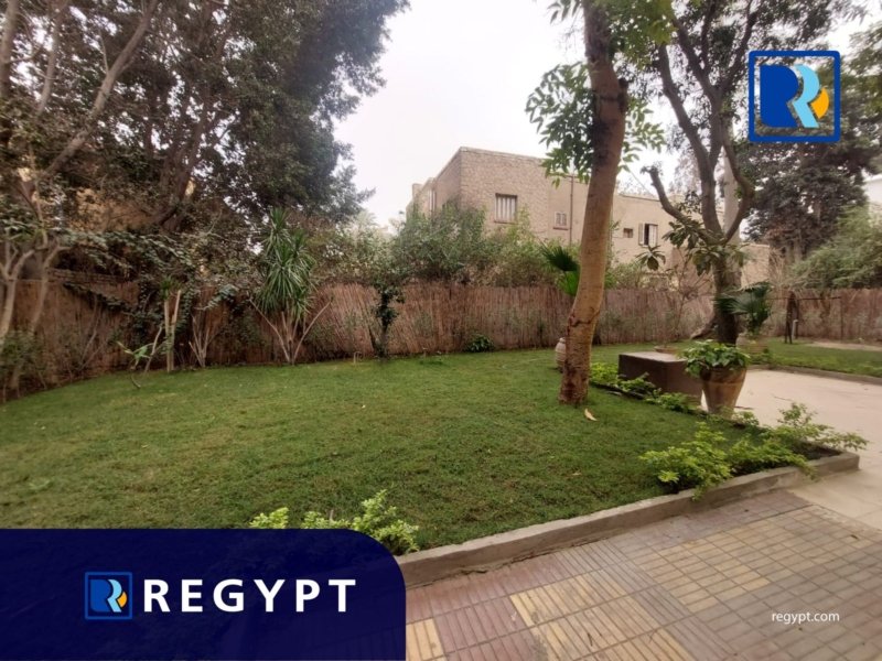 large garden with amazing groundfloor for rent in maadi sarayat