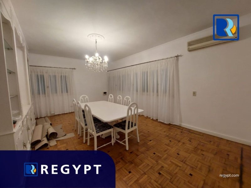 Dining area in an amazing ground floor for rent in maadi sarayat