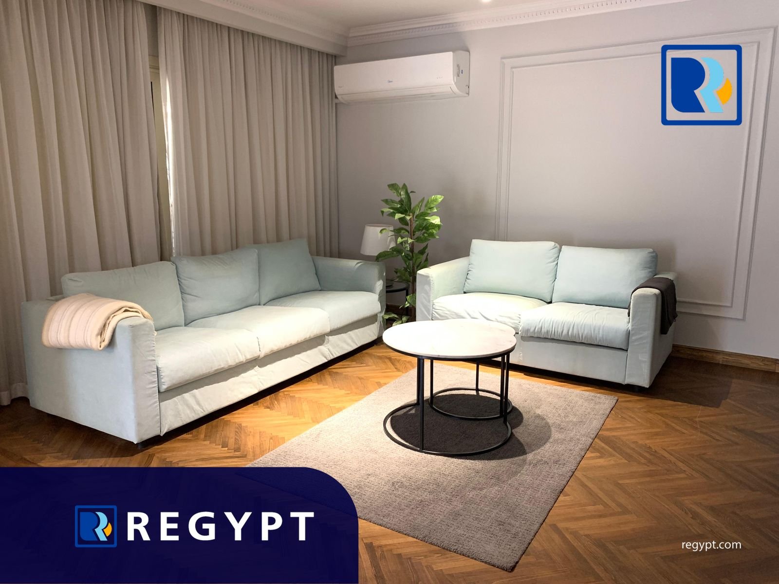 living room in a Modern Ground floor For Rent in maadi