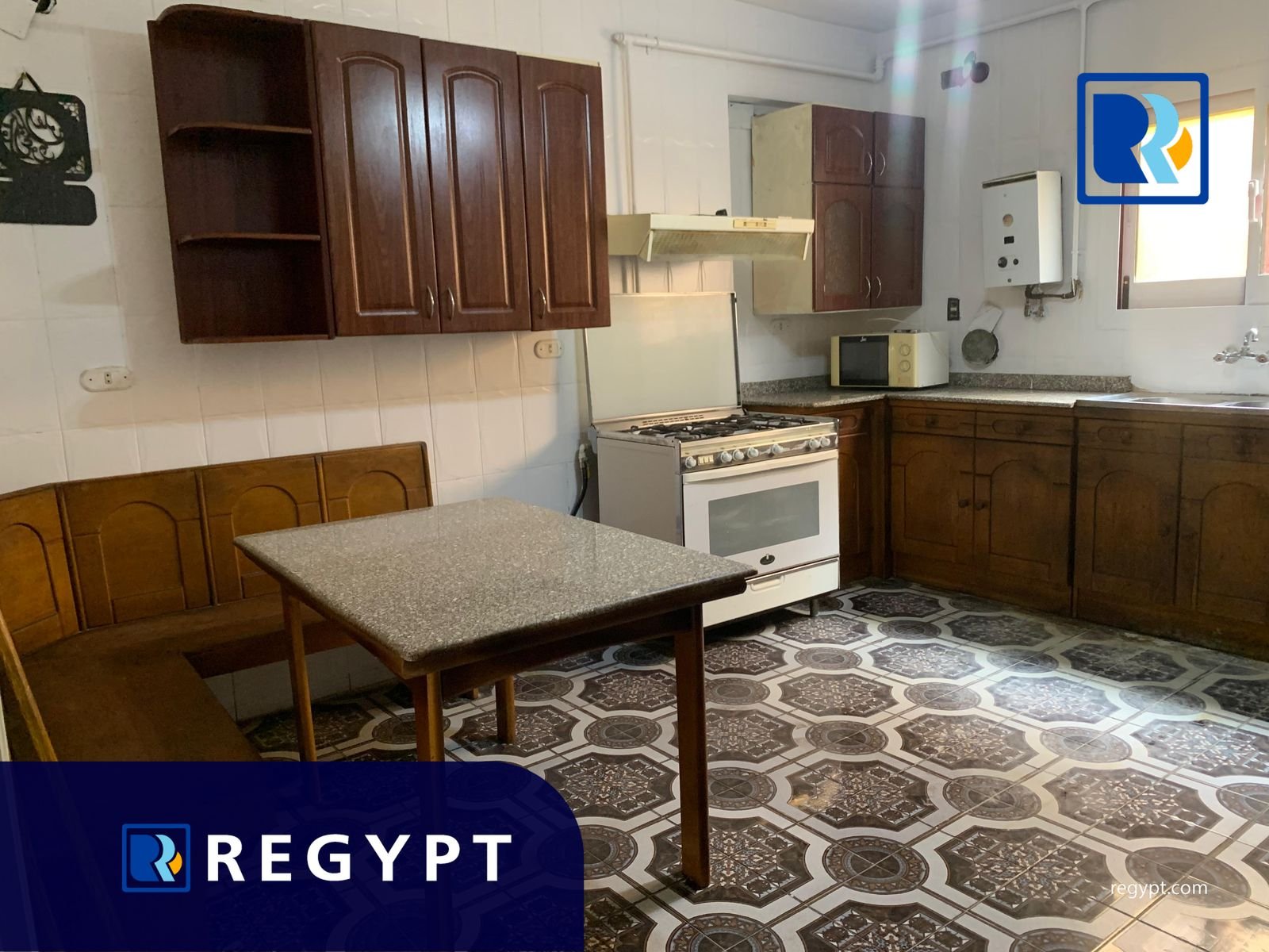 Kitchen full of appliances in a Nice Furnished Apartment For Rent