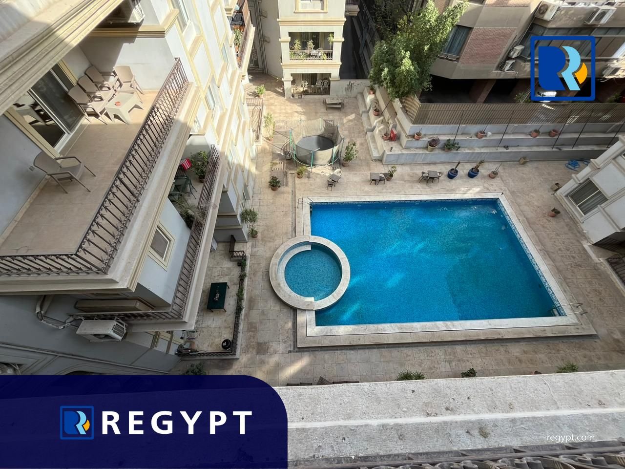 Shared pool in very secure compounds in maadi