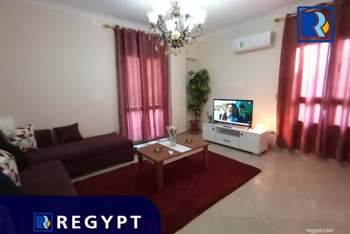 Living room in a Fully equipped Apartment For Rent