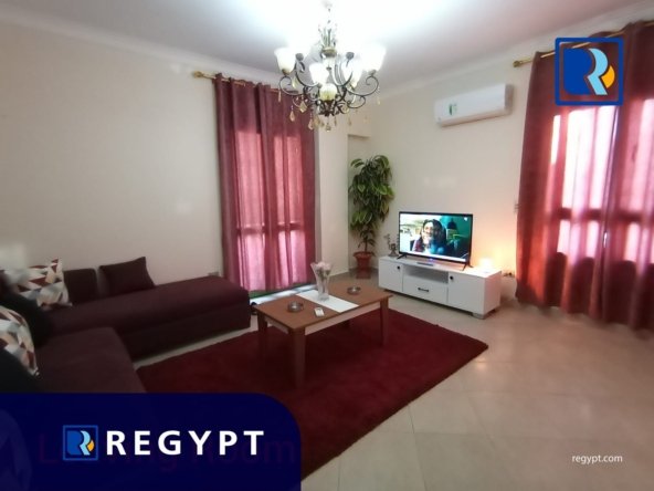 Living room in a Fully equipped Apartment For Rent