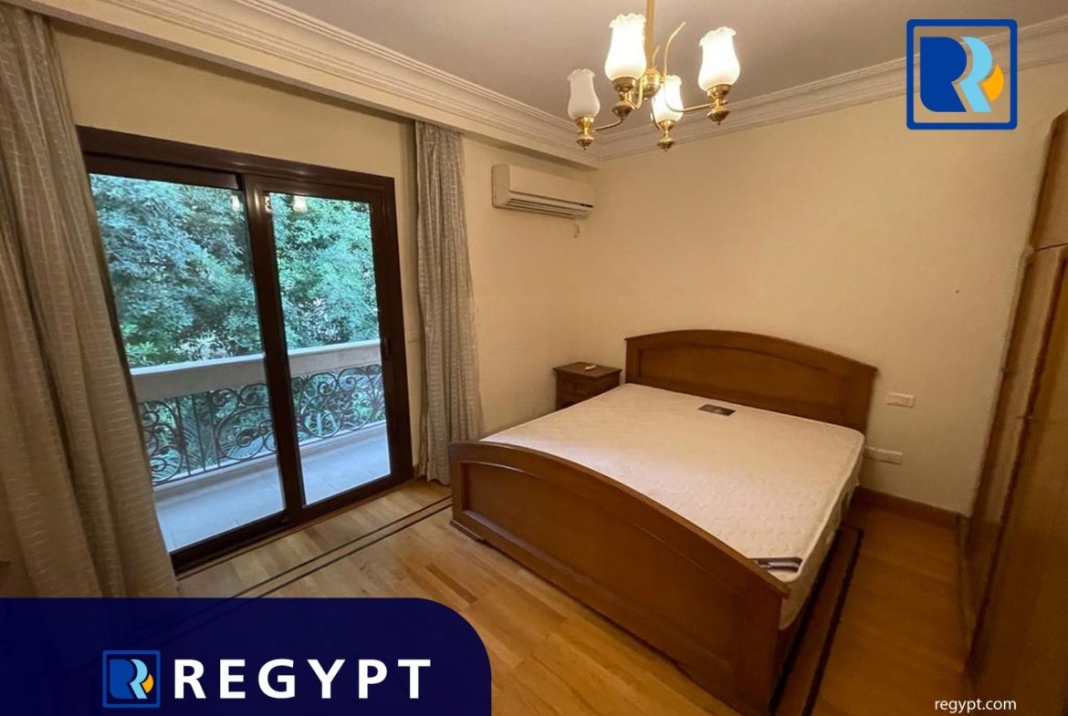 Bedroom with balcony in a Apartment For Rent In Sarayat