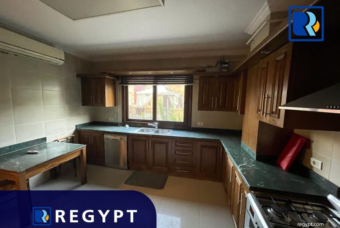 Kitchen full of appliances in a Apartment For Rent In Sarayat