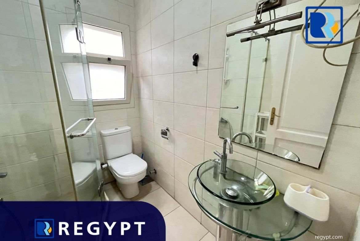 bathroom with shower in a Ground Floor With Private Pool