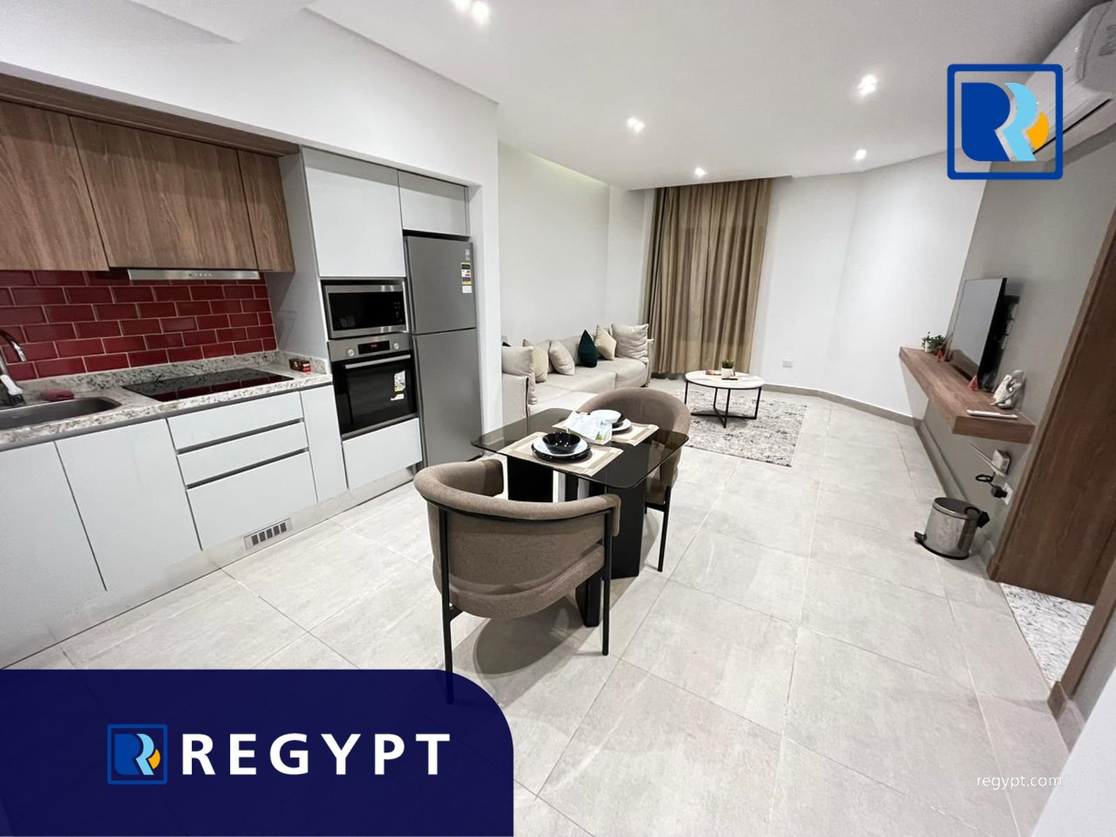 Studio with new finishing and open kitchen