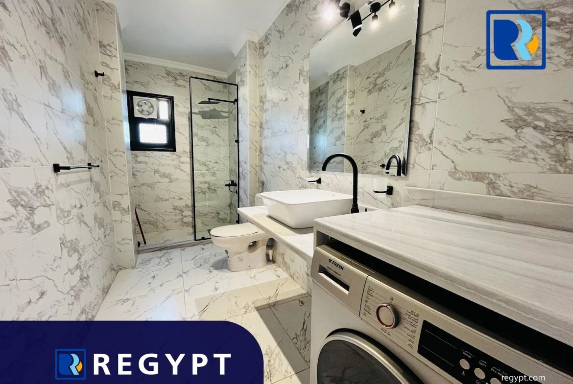 Modern bathrooms with cabinet shower