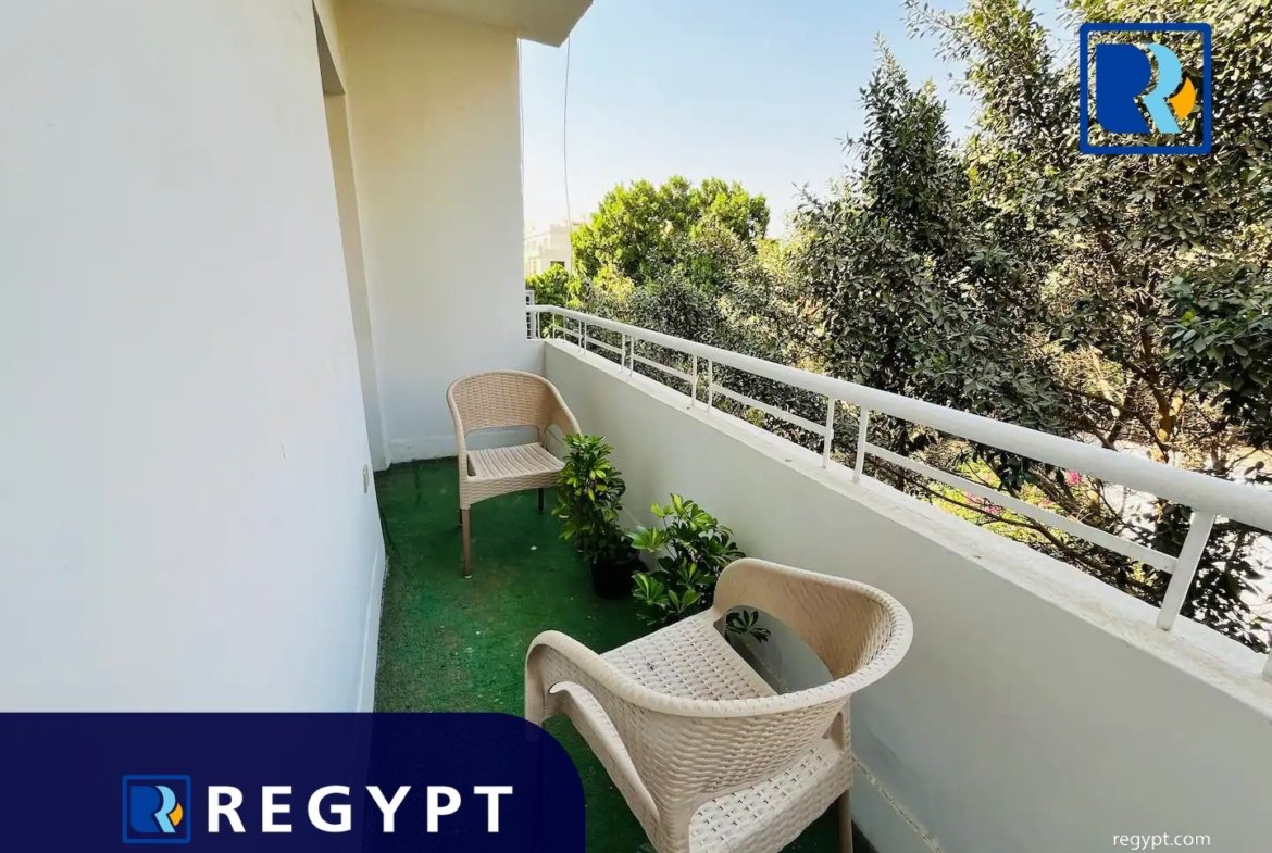 amazing balcony in a New Apartment For Rent In Sarayat el Maadi