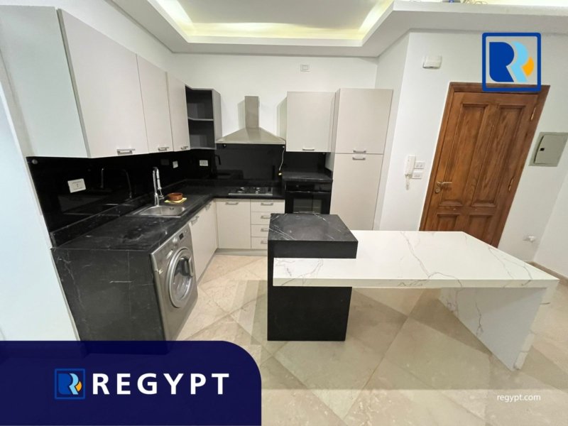 Kitchen with unique counter