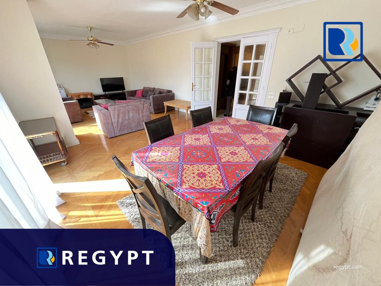 Dining area in a New Furnished Apartment For Rent