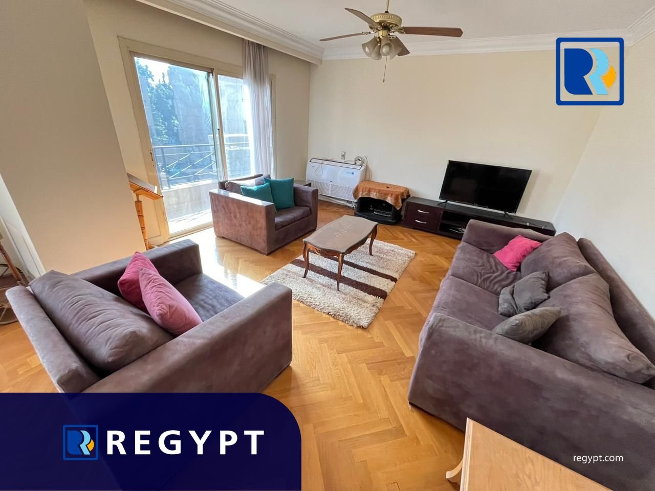 Reception with natural sunlight in a New Furnished Apartment For Rent