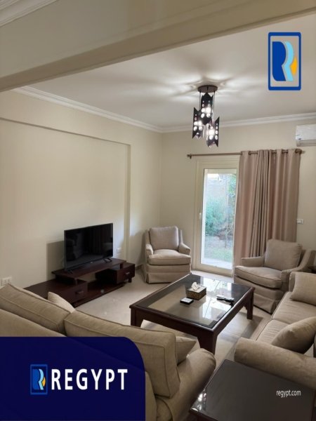 New reception calem and quite atmosphere in a ground floor in maadi for rent