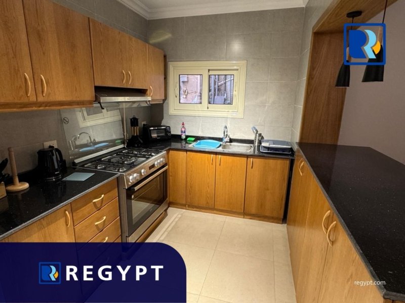 Kitchen full of appliances for rent in maadi