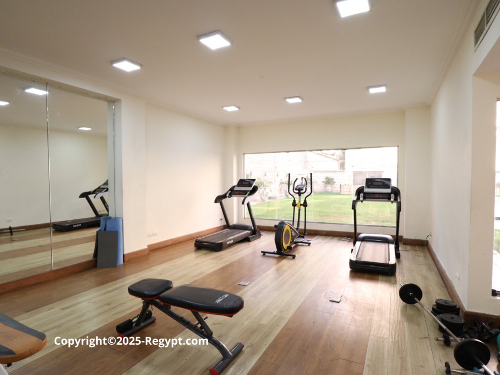 Gym-in-Royal-garden-3-one-of-the-best-compound-in-sarayat-el-maadi- Common area of Royal garden4 , in maadi sarayat , apartment for rent in maadi-popular Residential Compounds In Maadi