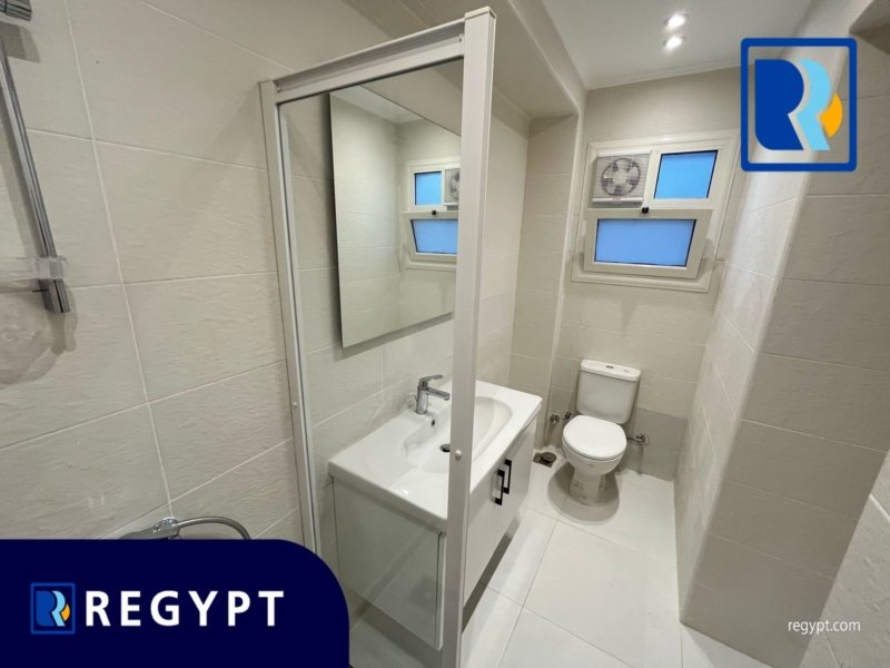 new bathroom Furnished studio roof for short term in maadi degla